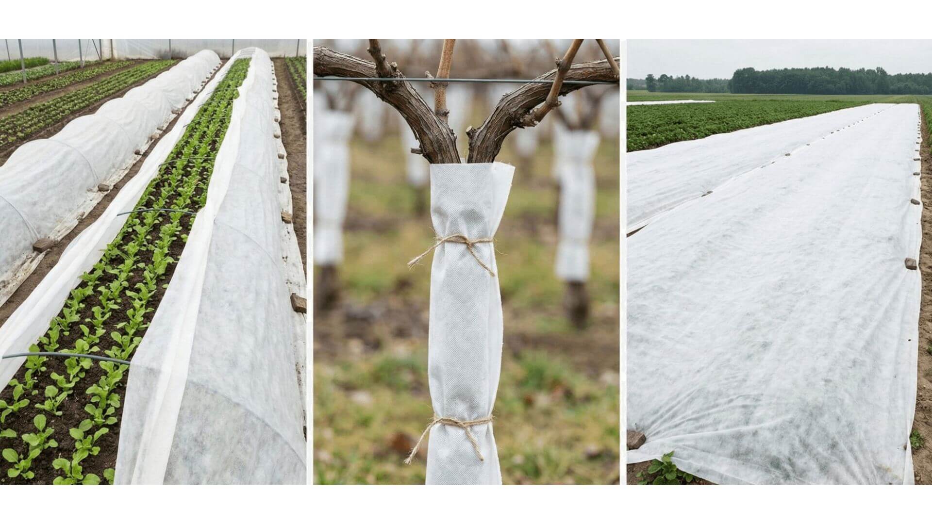 Freeze Protection Fabric is suitable for crops requiring cold-weather protection and thermal stability.