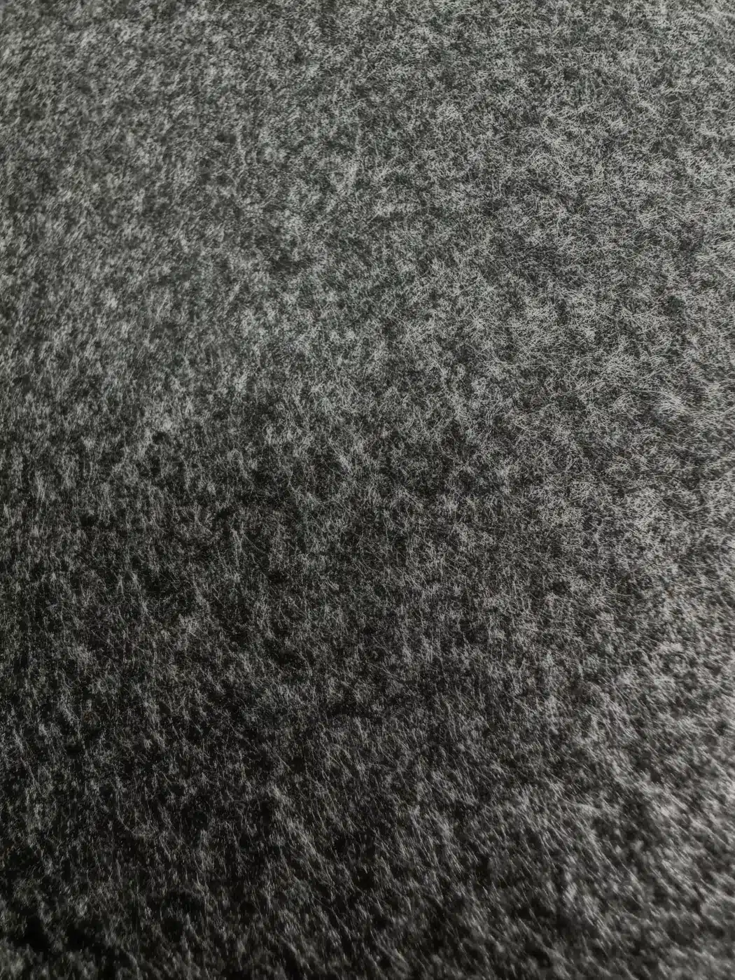 Close-up of C-500 activated carbon filter sheet fiber structure